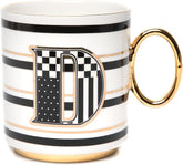 My Mug, Decorative Ceramic Coffee Mug with Handle,D