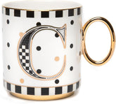 My Mug, Decorative Ceramic Coffee Mug with Handle, C