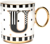 My Mug, Decorative Ceramic Coffee Mug with Handle,U