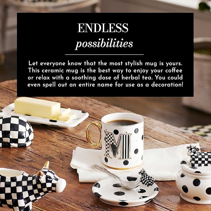 My Mug, Decorative Ceramic Coffee Mug with Handle,D