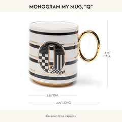 My Mug, Decorative Ceramic Coffee Mug with Handle,Q